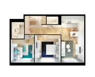 2-комнатная квартира площадью 60 кв.м,  | цена 6 966 000 руб. | www.metrprice.ru