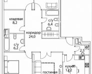 4-комнатная квартира площадью 138 кв.м, Верхняя, 34, корп.1 | цена 49 767 168 руб. | www.metrprice.ru