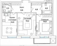 2-комнатная квартира площадью 70 кв.м, Шелепихинская набережная, влд 34, корп.3 | цена 24 955 600 руб. | www.metrprice.ru