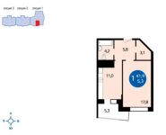 1-комнатная квартира площадью 47.2 кв.м, Бородинская ул., 3 | цена 3 490 000 руб. | www.metrprice.ru