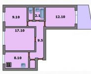 3-комнатная квартира площадью 64 кв.м, Ставропольская ул., 54К1 | цена 7 900 000 руб. | www.metrprice.ru