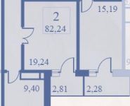 2-комнатная квартира площадью 82.24 кв.м в ЖК "Полярный", улица Кудрявцева, д.10к1 | цена 9 814 522 руб. | www.metrprice.ru