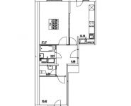 2-комнатная квартира площадью 56.54 кв.м, 2-я Муравская | цена 7 209 528 руб. | www.metrprice.ru