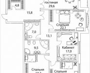 4-комнатная квартира площадью 166 кв.м, Погодинская улица, 4 | цена 133 343 040 руб. | www.metrprice.ru