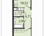 2-комнатная квартира площадью 47.46 кв.м, Красноказарменная, 14А | цена 7 830 900 руб. | www.metrprice.ru