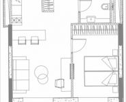 2-комнатная квартира площадью 40.49 кв.м, 1-я улица Леонова, 1 | цена 8 395 034 руб. | www.metrprice.ru