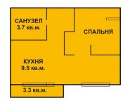 2-комнатная квартира площадью 63 кв.м, Красноказарменная ул, 14Ак4 | цена 14 086 800 руб. | www.metrprice.ru