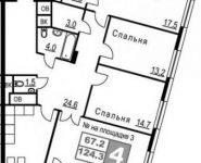 4-комнатная квартира площадью 124 кв.м, Электролитный пр., ВЛ16К5 | цена 28 112 310 руб. | www.metrprice.ru
