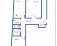 3-комнатная квартира площадью 101 кв.м, Кудрявцева, 14 | цена 10 504 000 руб. | www.metrprice.ru