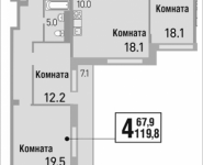 4-комнатная квартира площадью 119.8 кв.м, Саморы Машела, 5 | цена 16 155 030 руб. | www.metrprice.ru