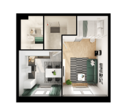 1-комнатная квартира площадью 39.5 кв.м, Георгиевский пр-кт, 33к2 | цена 5 964 500 руб. | www.metrprice.ru