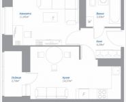 2-комнатная квартира площадью 50.36 кв.м, Новорязанское шоссе, 9, корп.9 | цена 3 827 611 руб. | www.metrprice.ru