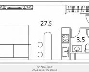 1-комнатная квартира площадью 31 кв.м, Золоторожский Вал, 11, стр. 9, корп.1 | цена 7 130 000 руб. | www.metrprice.ru