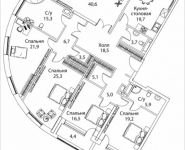 5-комнатная квартира площадью 218 кв.м, Погодинская улица, 2/3 стр 1,2,3,4, корп.1 | цена 159 867 300 руб. | www.metrprice.ru