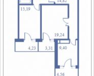 2-комнатная квартира площадью 85.5 кв.м, Кудрявцева, 15 | цена 9 847 445 руб. | www.metrprice.ru