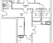 4-комнатная квартира площадью 139 кв.м, Шелепихинская набережная, влд 34, корп.2 | цена 44 490 600 руб. | www.metrprice.ru
