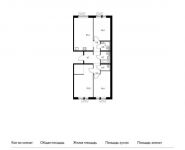 3-комнатная квартира площадью 90.1 кв.м, | цена 9 361 390 руб. | www.metrprice.ru