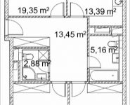 3-комнатная квартира площадью 88.38 кв.м, Лазоревый пр., 3 | цена 19 860 488 руб. | www.metrprice.ru
