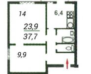 2-комнатная квартира площадью 38 кв.м, Грайвороновская ул., 12К1 | цена 6 000 000 руб. | www.metrprice.ru