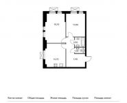 2-комнатная квартира площадью 63.2 кв.м,  | цена 7 994 800 руб. | www.metrprice.ru