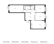 3-комнатная квартира площадью 91 кв.м, | цена 7 871 500 руб. | www.metrprice.ru