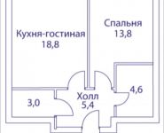 1-комнатная квартира площадью 46 кв.м, Шелепихинская набережная, влд 34, корп.1 | цена 15 020 005 руб. | www.metrprice.ru