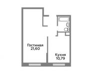 1-комнатная квартира площадью 39.7 кв.м,  | цена 2 833 390 руб. | www.metrprice.ru