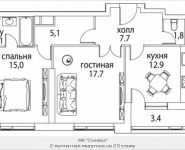 2-комнатная квартира площадью 68 кв.м, Золоторожский Вал, 11, стр. 9, корп.1 | цена 16 958 850 руб. | www.metrprice.ru