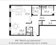 3-комнатная квартира площадью 144 кв.м, Садовническая наб. | цена 60 944 742 руб. | www.metrprice.ru