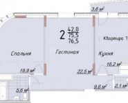 2-комнатная квартира площадью 76.5 кв.м, Старокоптевский переулок, 8с5 | цена 12 622 500 руб. | www.metrprice.ru