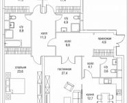 4-комнатная квартира площадью 153 кв.м, Верхняя улица, 34с5, корп.1 | цена 52 325 460 руб. | www.metrprice.ru