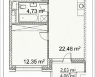 1-комнатная квартира площадью 41.2 кв.м, Лазоревый пр., 3 | цена 9 692 423 руб. | www.metrprice.ru