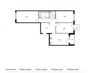 3-комнатная квартира площадью 93 кв.м, Красноказарменная ул, 14Ак5 | цена 19 520 700 руб. | www.metrprice.ru