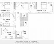 3-комнатная квартира площадью 143 кв.м, Погодинская улица, 4 | цена 124 433 968 руб. | www.metrprice.ru