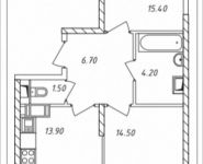 2-комнатная квартира площадью 59.3 кв.м, Горная, 6 | цена 3 937 520 руб. | www.metrprice.ru