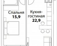 1-комнатная квартира площадью 54 кв.м, Шелепихинская набережная, влд 34, корп.6 | цена 12 164 180 руб. | www.metrprice.ru