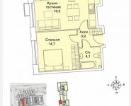 1-комнатная квартира площадью 43 кв.м, Ореховый бульвар, влд.24 к2 | цена 7 019 200 руб. | www.metrprice.ru