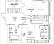 2-комнатная квартира площадью 59 кв.м, Верхняя улица, 34с5, корп.1 | цена 23 000 500 руб. | www.metrprice.ru