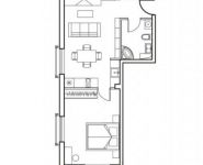 2-комнатная квартира площадью 51.5 кв.м в Лофт-проект "Kleinhouse", Красносельская Нижняя ул., 35 | цена 17 770 937 руб. | www.metrprice.ru
