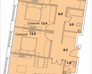 3-комнатная квартира площадью 93 кв.м, Шелепихинская набережная, влд 34, корп.7 | цена 20 857 500 руб. | www.metrprice.ru