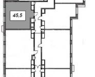 1-комнатная квартира площадью 47 кв.м, Рязанский переулок , д. 13 | цена 13 979 280 руб. | www.metrprice.ru