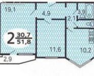 2-комнатная квартира площадью 51.7 кв.м, Путилковское ш., 28 | цена 4 750 000 руб. | www.metrprice.ru