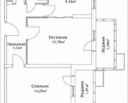 2-комнатная квартира площадью 54.6 кв.м, Родниковая, 5 | цена 5 852 067 руб. | www.metrprice.ru