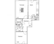 2-комнатная квартира площадью 56.54 кв.м, 2-я Муравская | цена 7 323 513 руб. | www.metrprice.ru