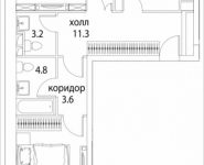 2-комнатная квартира площадью 71 кв.м, Золоторожский Вал, 11, стр. 9, корп.2 | цена 14 981 250 руб. | www.metrprice.ru