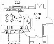 2-комнатная квартира площадью 70 кв.м, Золоторожский Вал, 11, стр. 9, корп.9 | цена 12 971 205 руб. | www.metrprice.ru