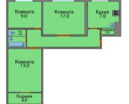 3-комнатная квартира площадью 61 кв.м, Якушкина пр., 6 | цена 8 800 000 руб. | www.metrprice.ru