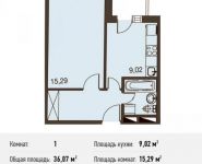 1-комнатная квартира площадью 0 кв.м, Вельяминовская ул. | цена 2 713 820 руб. | www.metrprice.ru