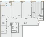4-комнатная квартира площадью 170 кв.м в ЖК "Новопесковский", 1-й Смоленский переулок переулок, д.17 | цена 161 000 000 руб. | www.metrprice.ru