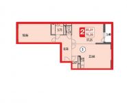 3-комнатная квартира площадью 88.2 кв.м, Белорусская ул., 10 | цена 5 468 400 руб. | www.metrprice.ru